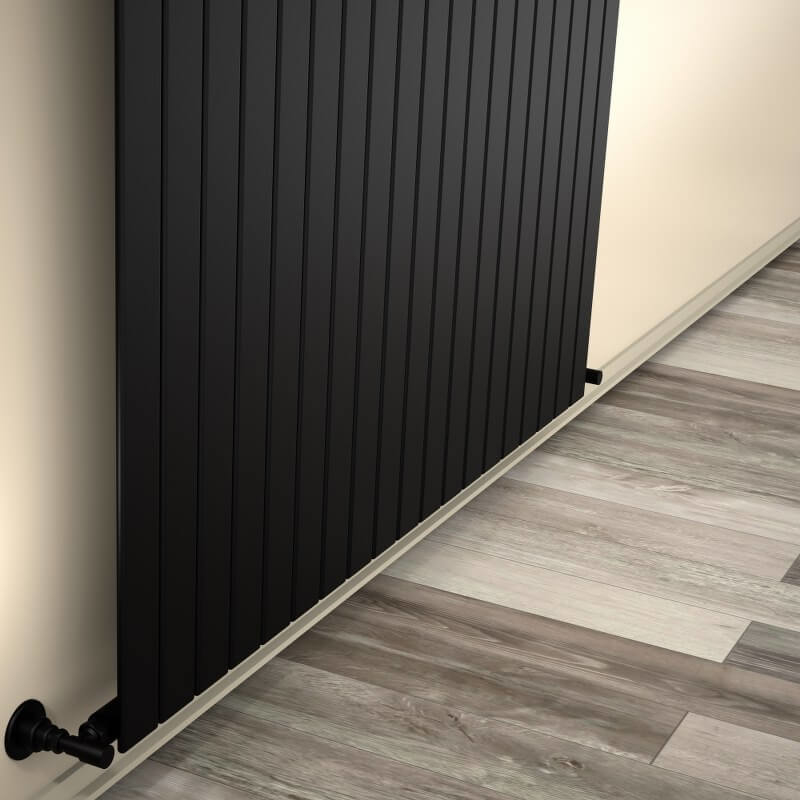 Type 10V Decorative Radiator 400x1402 Matte Black