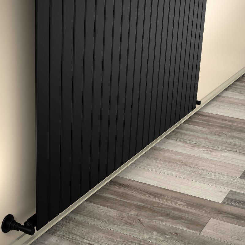 Type 10V Decorative Radiator 400x1624 Matte Black