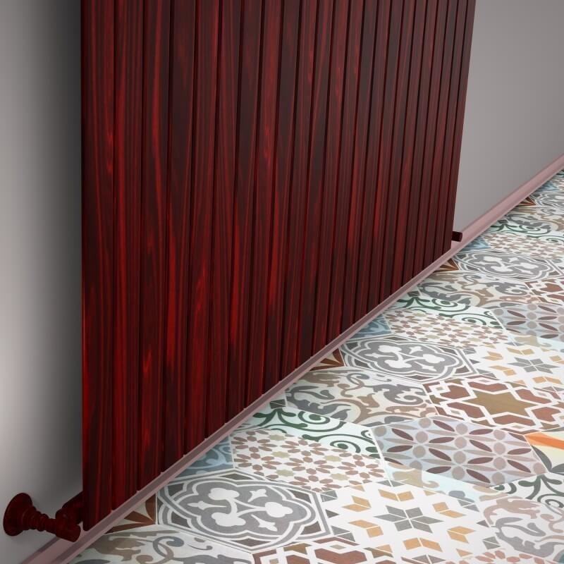 Type 10V Decorative Radiator 400x1624 Wood Effect