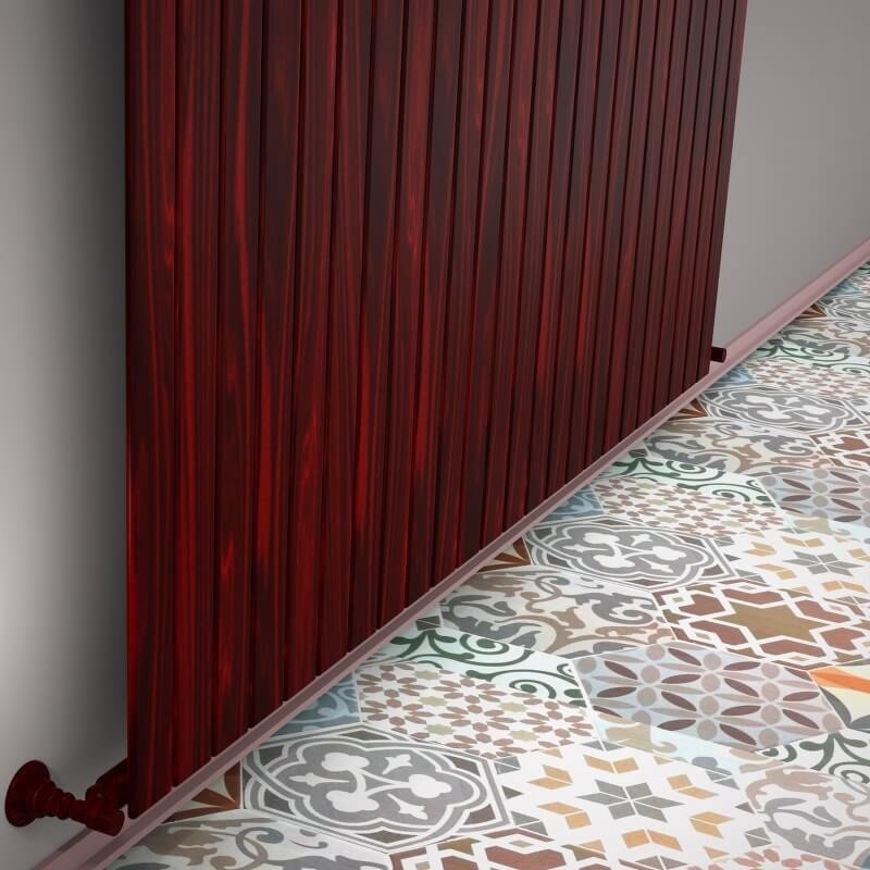 Type 10V Decorative Radiator 400x1772 Wood Effect