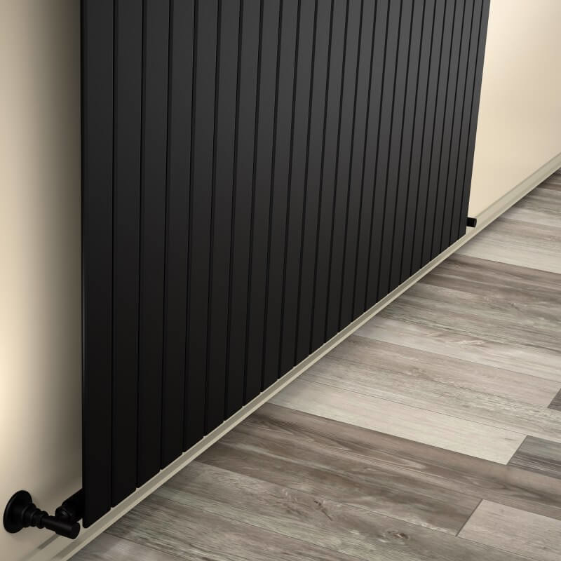 Type 10V Decorative Radiator 400x1846 Matte Black