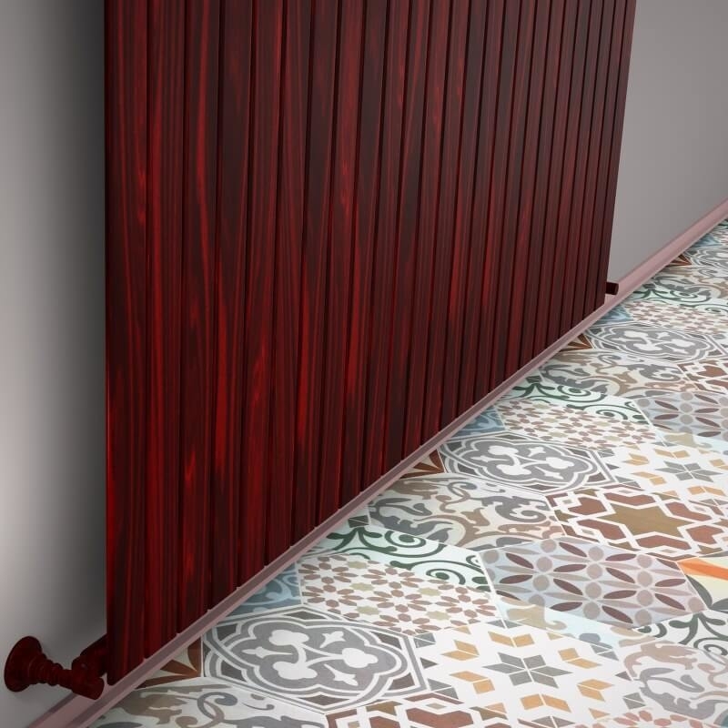 Type 10V Decorative Radiator 400x1846 Wood Effect