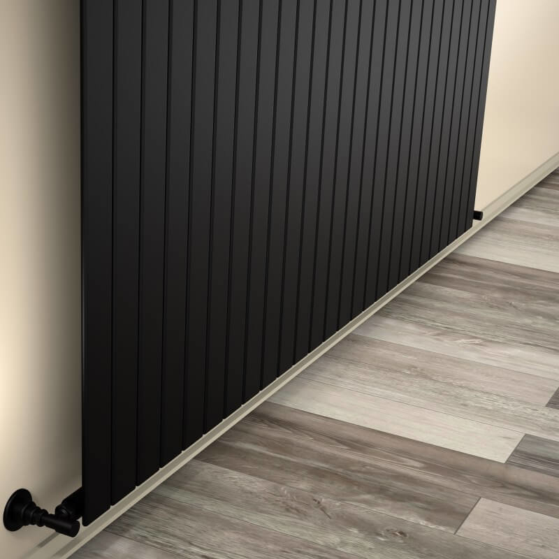 Type 10V Decorative Radiator 400x1920 Matte Black