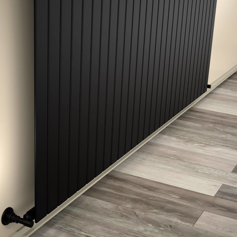 Type 10V Decorative Radiator 400x2068 Matte Black