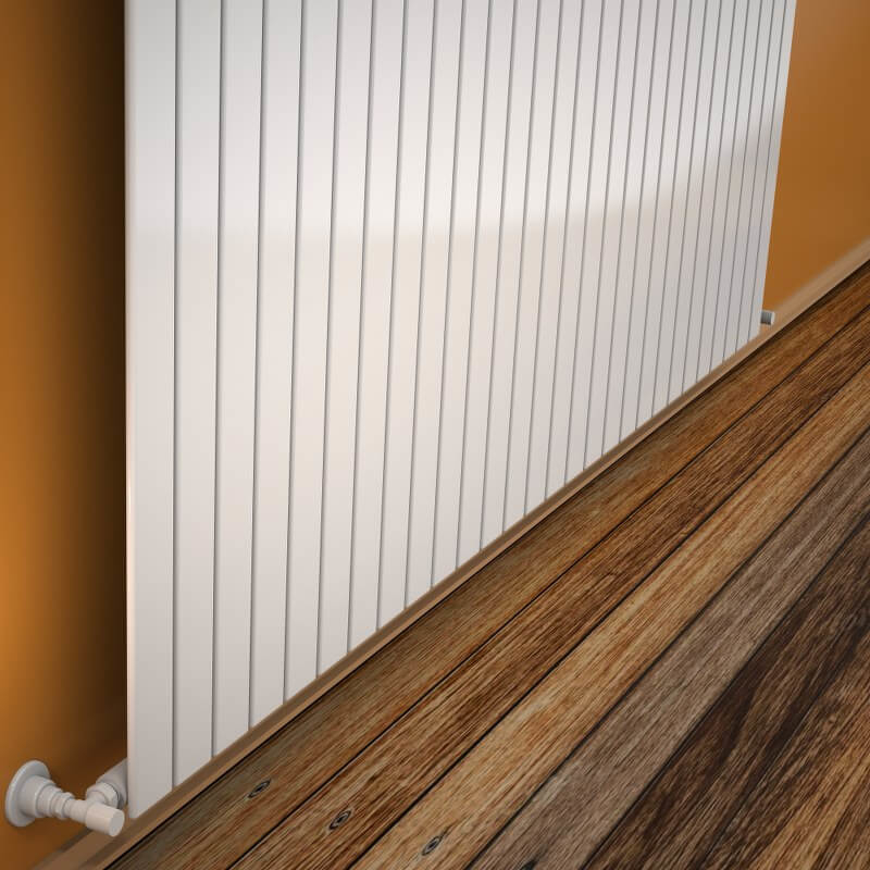 Type 10V Decorative Radiator 400x2068 White