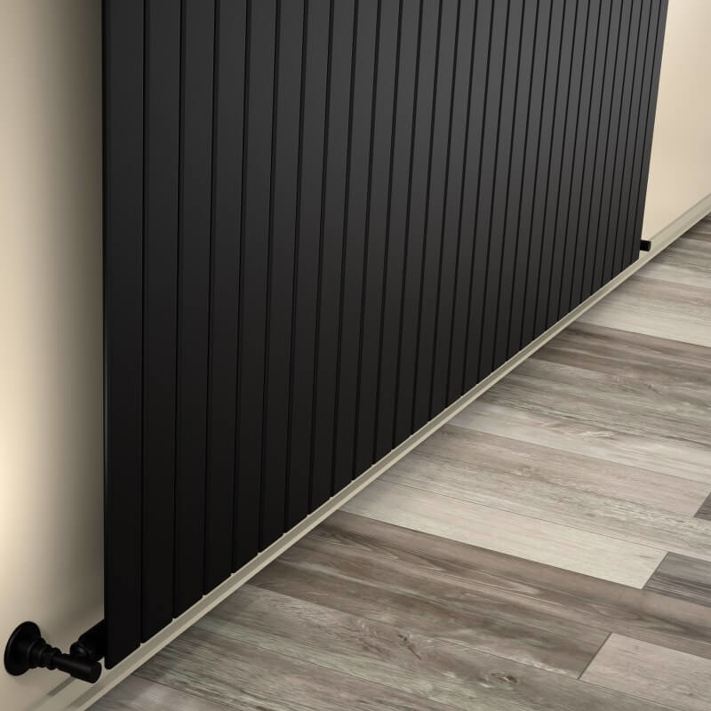 Type 10V Decorative Radiator 400x2216 Matte Black