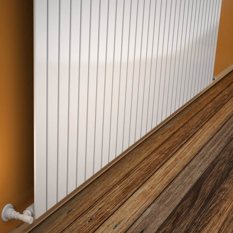 Type 10V Decorative Radiator 400x2290 White