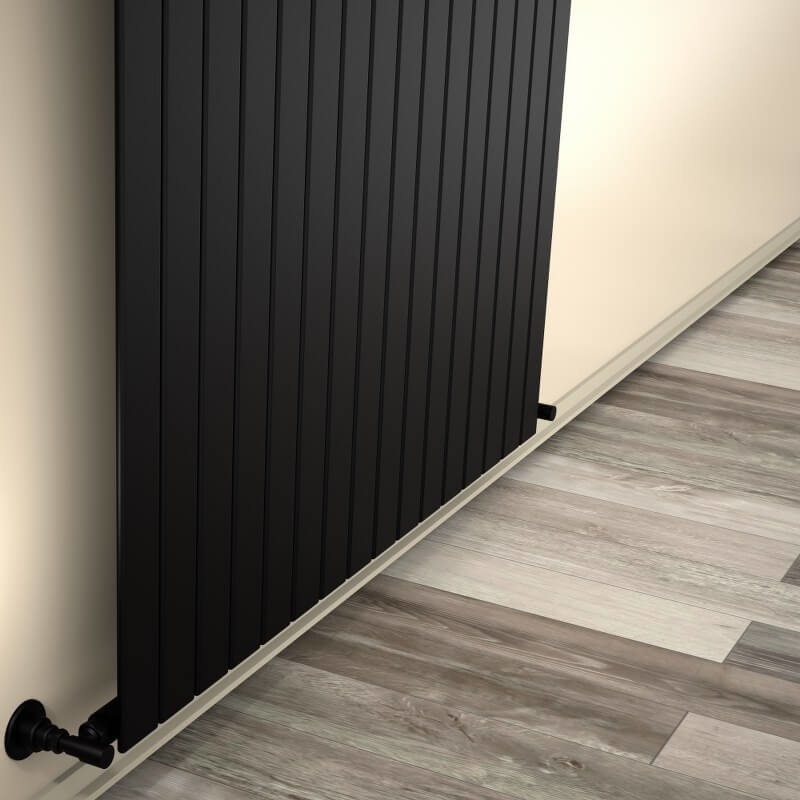 Type 10V Decorative Radiator 500x1180 Matte Black