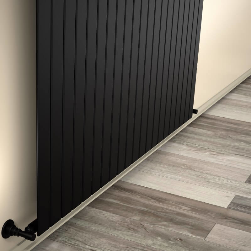 Type 10V Decorative Radiator 500x1550 Matte Black