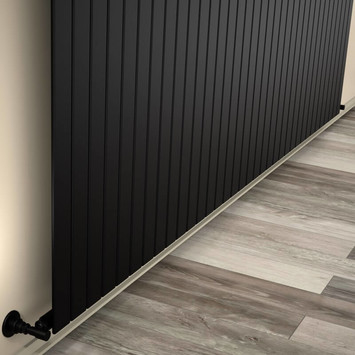 Type 10V Decorative Radiator 500x2586 Matte Black