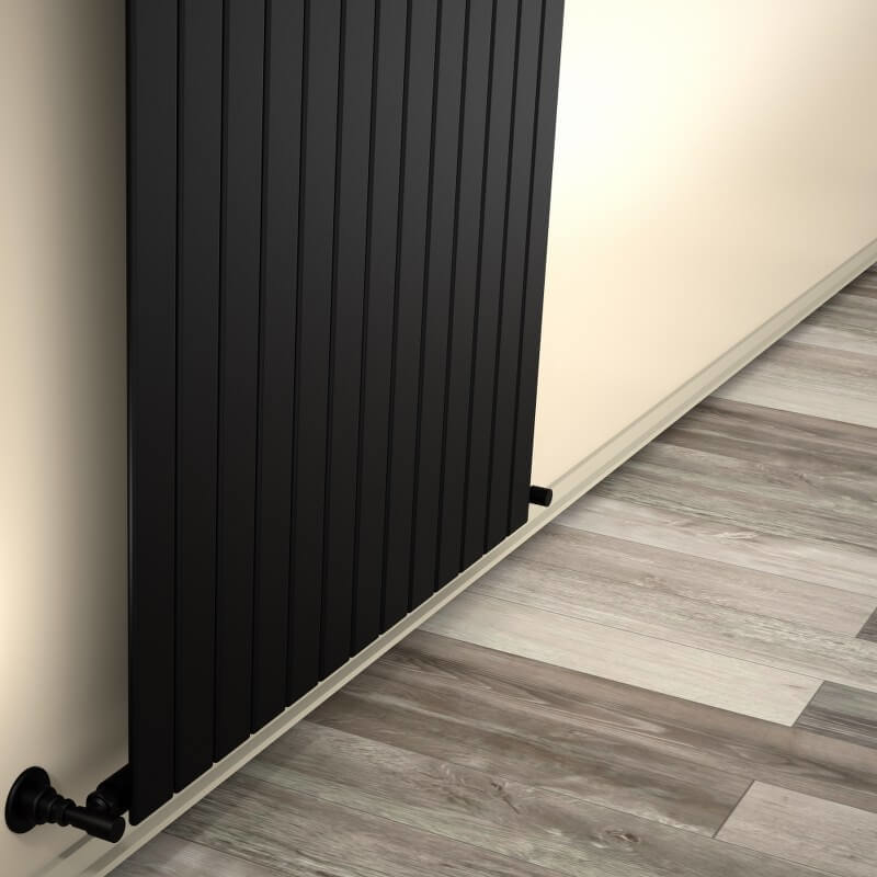 Type 10V Decorative Radiator 500x958 Matte Black