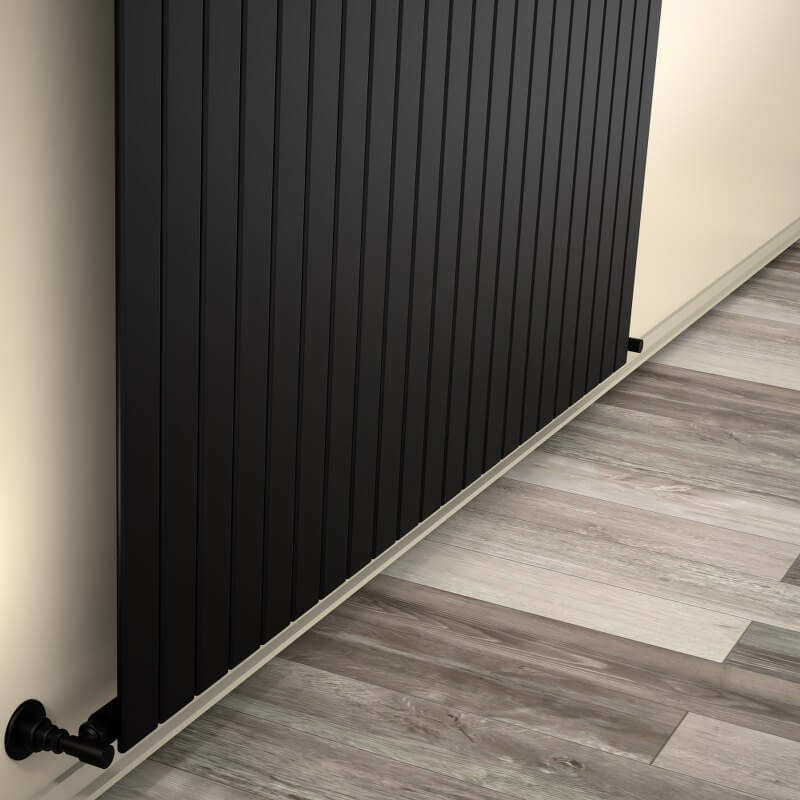 Type 10V Decorative Radiator 600x1624 Matte Black