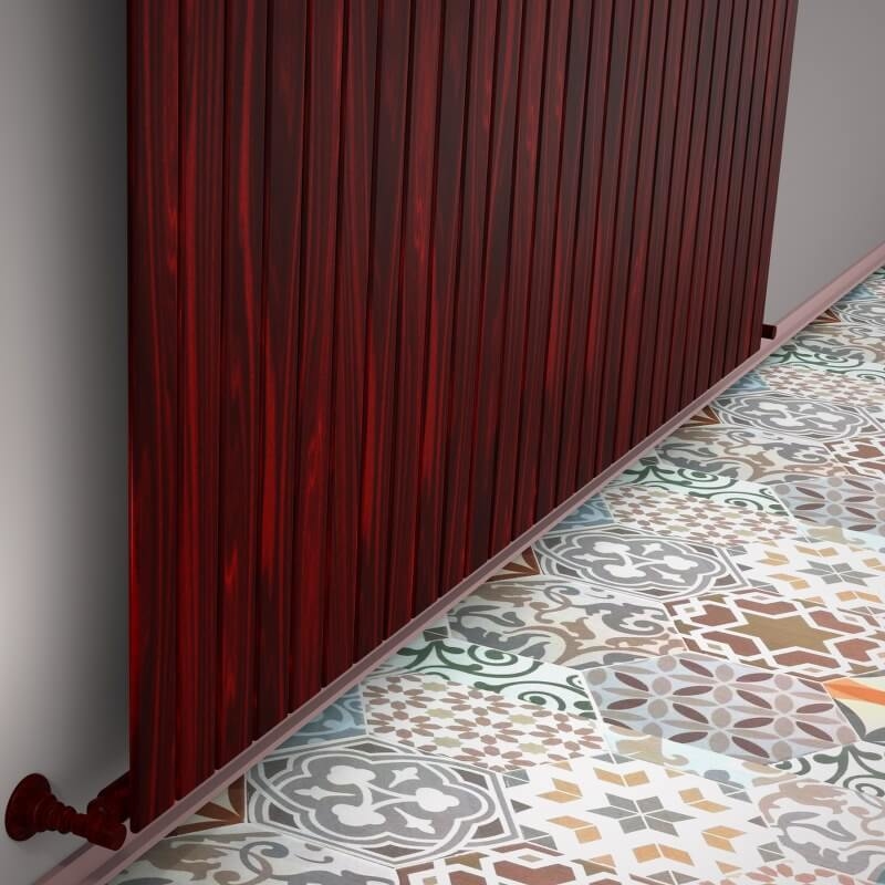 Type 10V Decorative Radiator 900x1994 Wood Effect