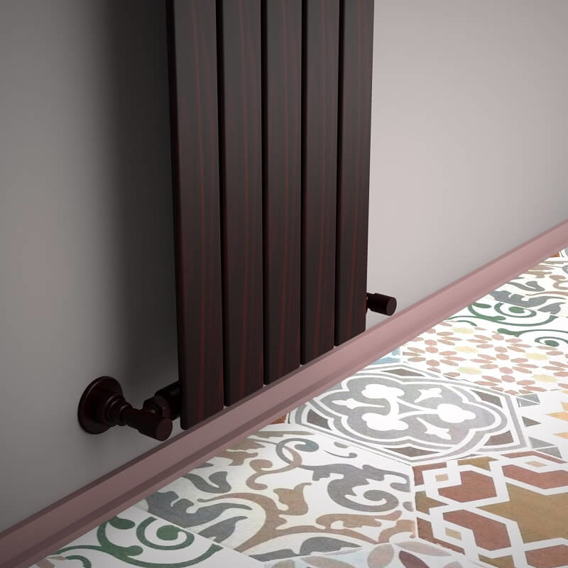 Type 10V Radiateur Décoratif 1200x366 Effet bois