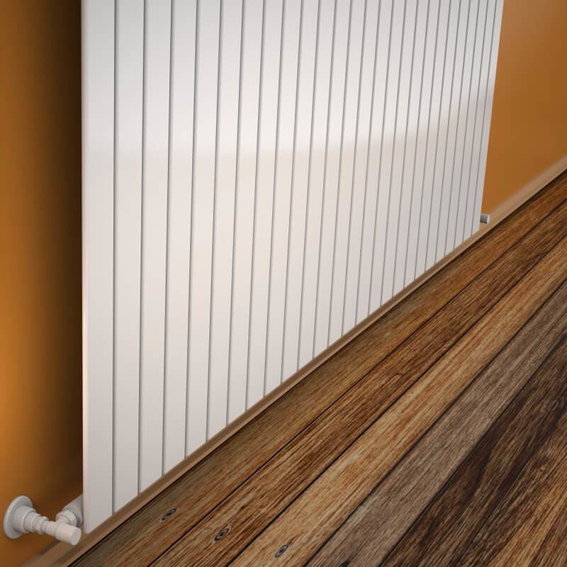 Type 10V Radiateur Décoratif 400x1920 Blanc