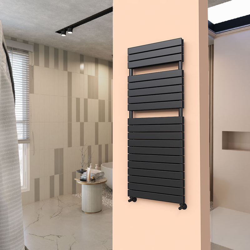 Type 20H Decorative Towel Warmer 600x1550 Matt Black