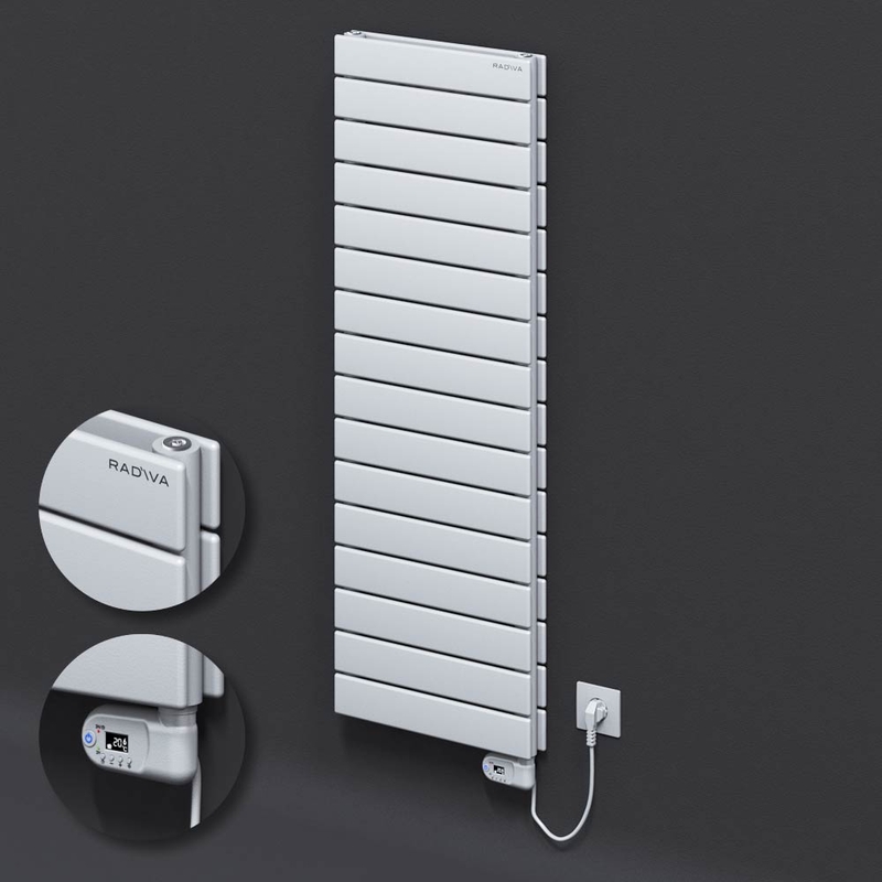 Type 20H Electric Steel Decorative Radiator 1180x400 White (Thesis Thermostat) 900W