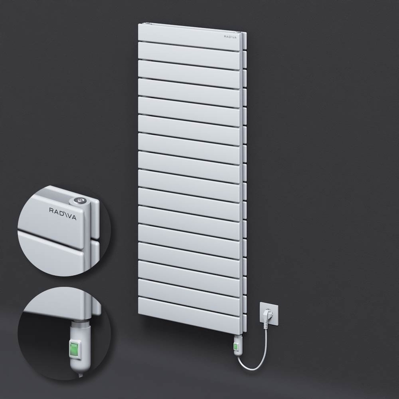 Type 20H Electric Steel Decorative Radiator 1180x500 White (On/Off Button) 900W