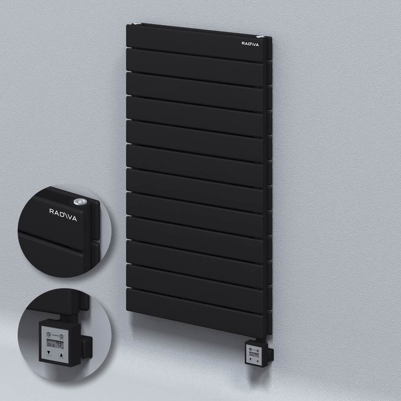 Type 20H Electric Steel Decorative Radiator 884x500 Black (KTX3 Thermostat) 1000W