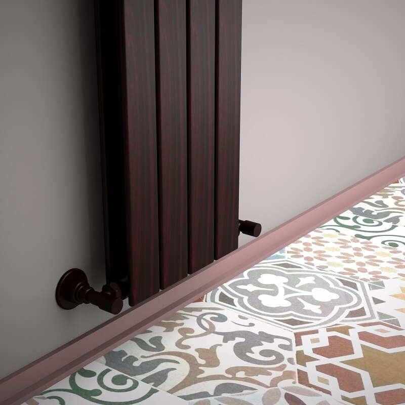 Type 20V Decorative Radiator 1200x292 Wood Effect