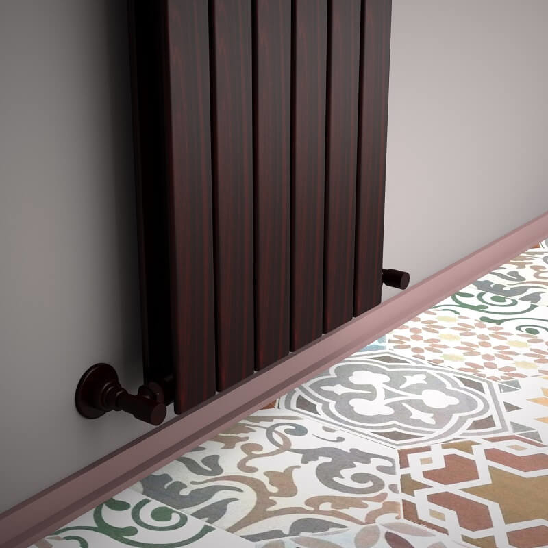 Type 20V Decorative Radiator 1200x440 Wood Effect