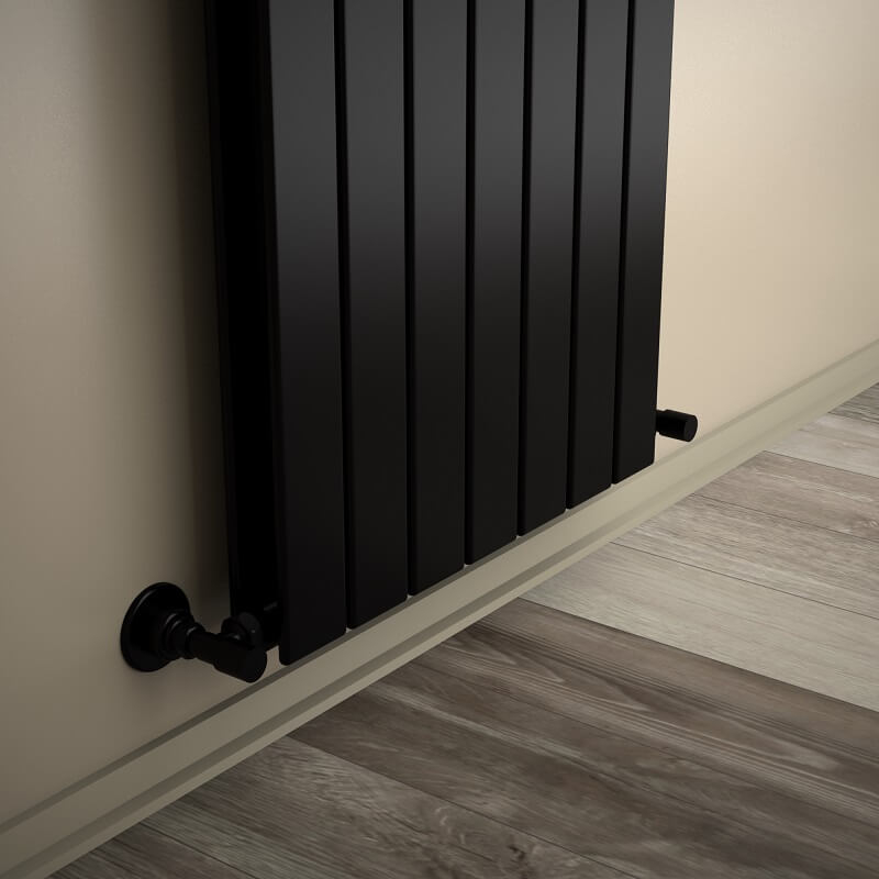 Type 20V Decorative Radiator 1200x514 Matte Black