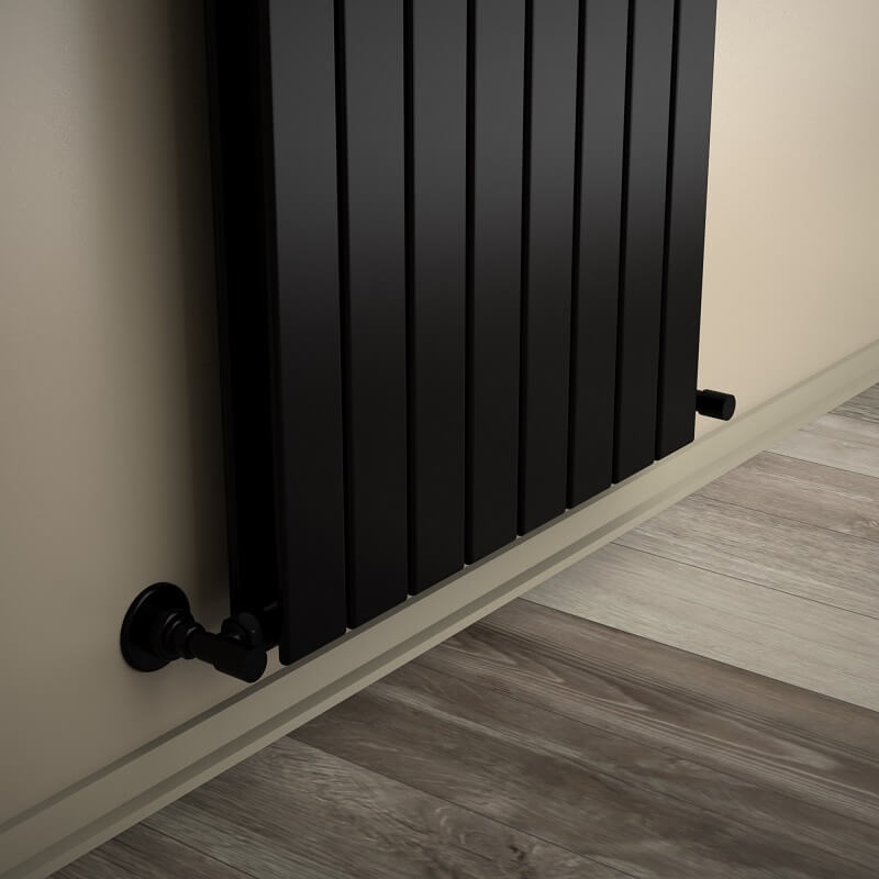 Type 20V Decorative Radiator 1200x588 Matte Black