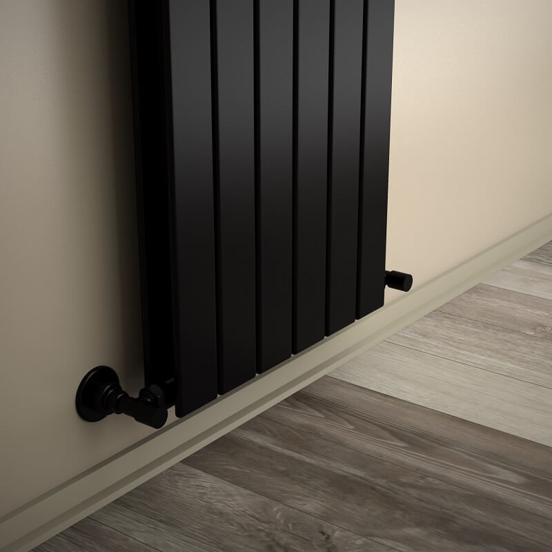 Type 20V Decorative Radiator 1500x440 Matte Black