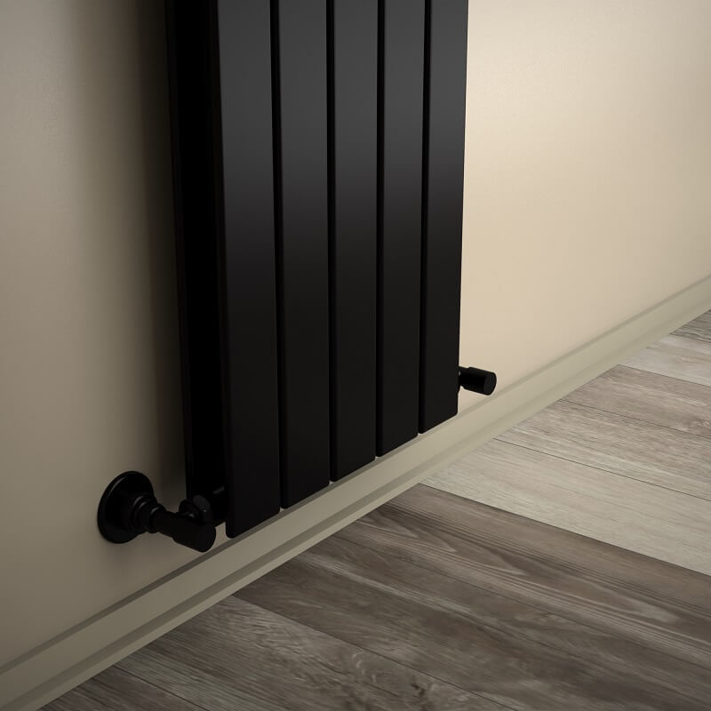 Type 20V Decorative Radiator 2100x366 Matte Black