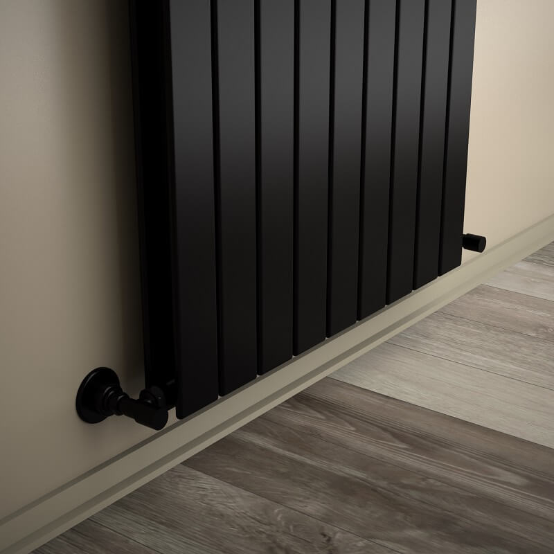 Type 20V Decorative Radiator 2100x662 Matte Black