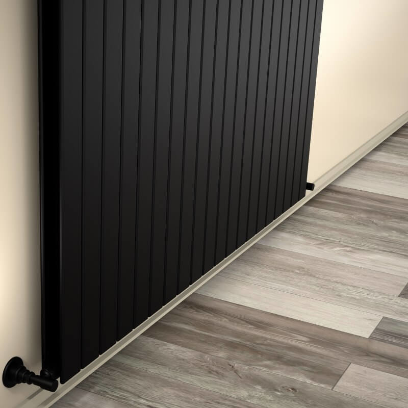 Type 20V Decorative Radiator 400x1476 Matte Black