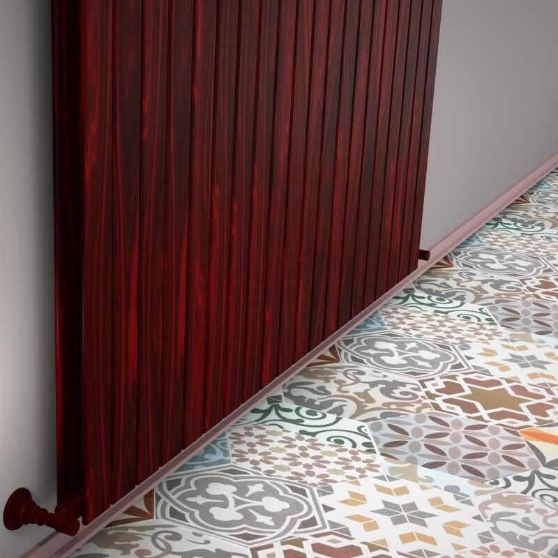 Type 20V Decorative Radiator 400x1476 Wood Effect