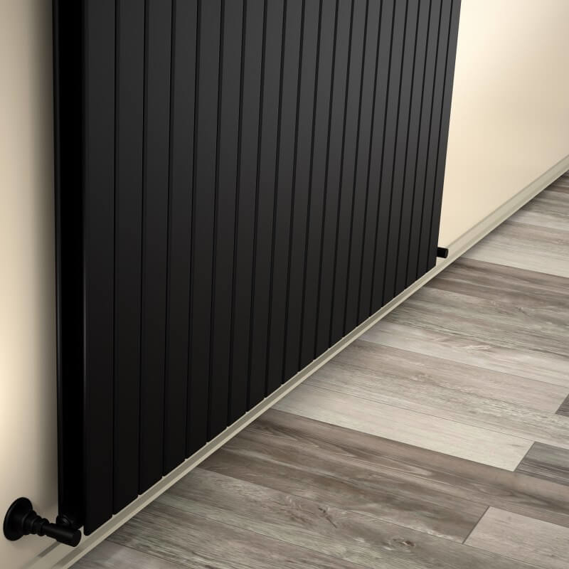 Type 20V Decorative Radiator 400x1550 Matte Black