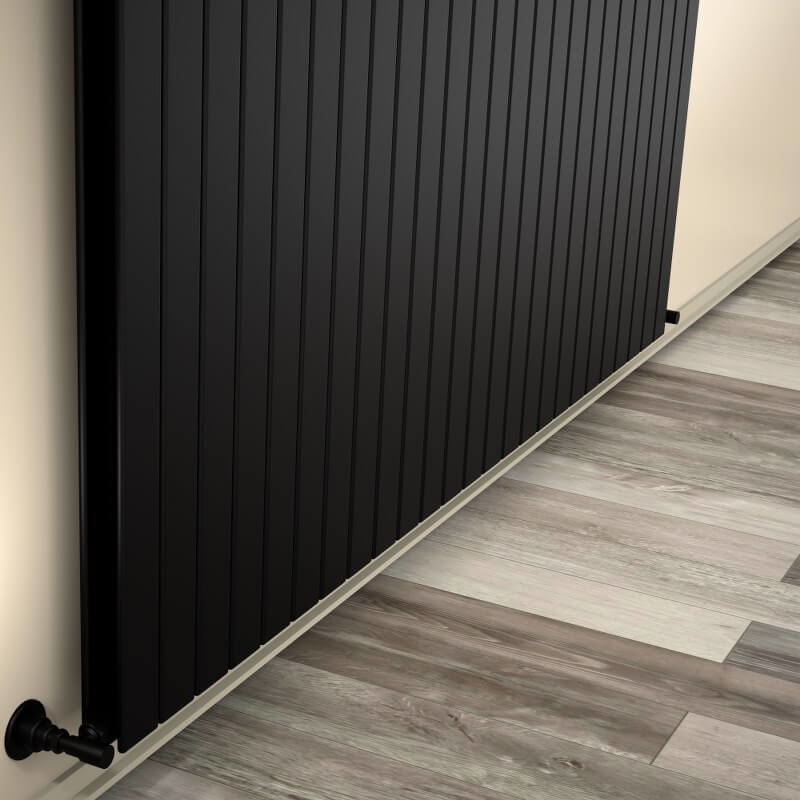 Type 20V Decorative Radiator 400x1846 Matte Black