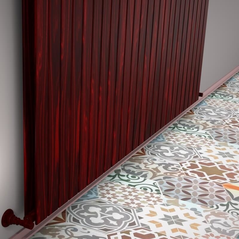 Type 20V Decorative Radiator 400x1846 Wood Effect