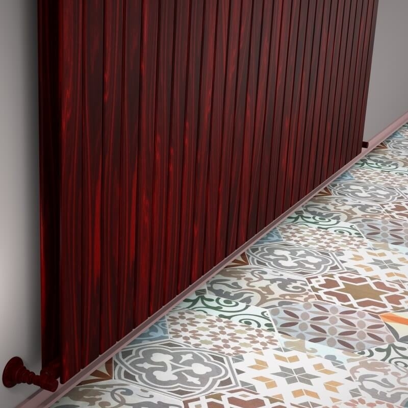 Type 20V Decorative Radiator 400x2142 Wood Effect