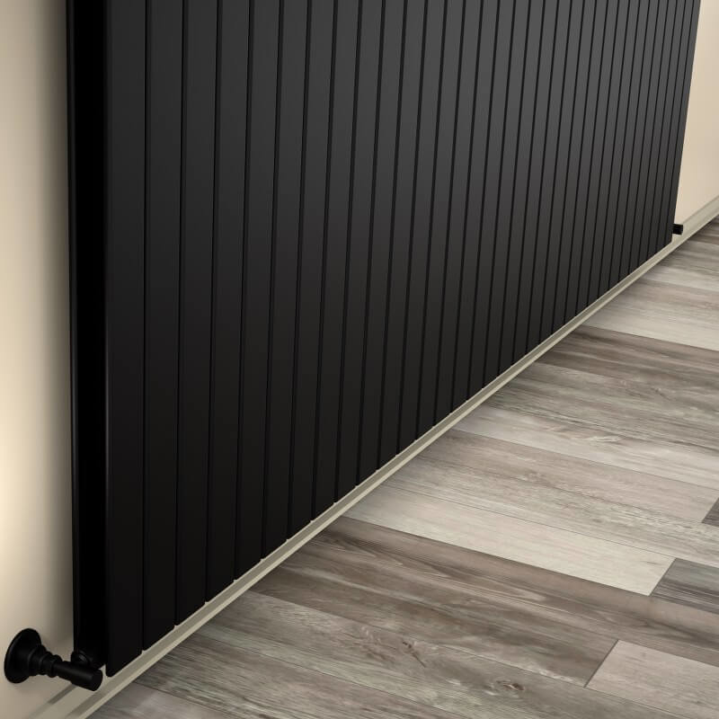 Type 20V Decorative Radiator 400x2438 Matte Black