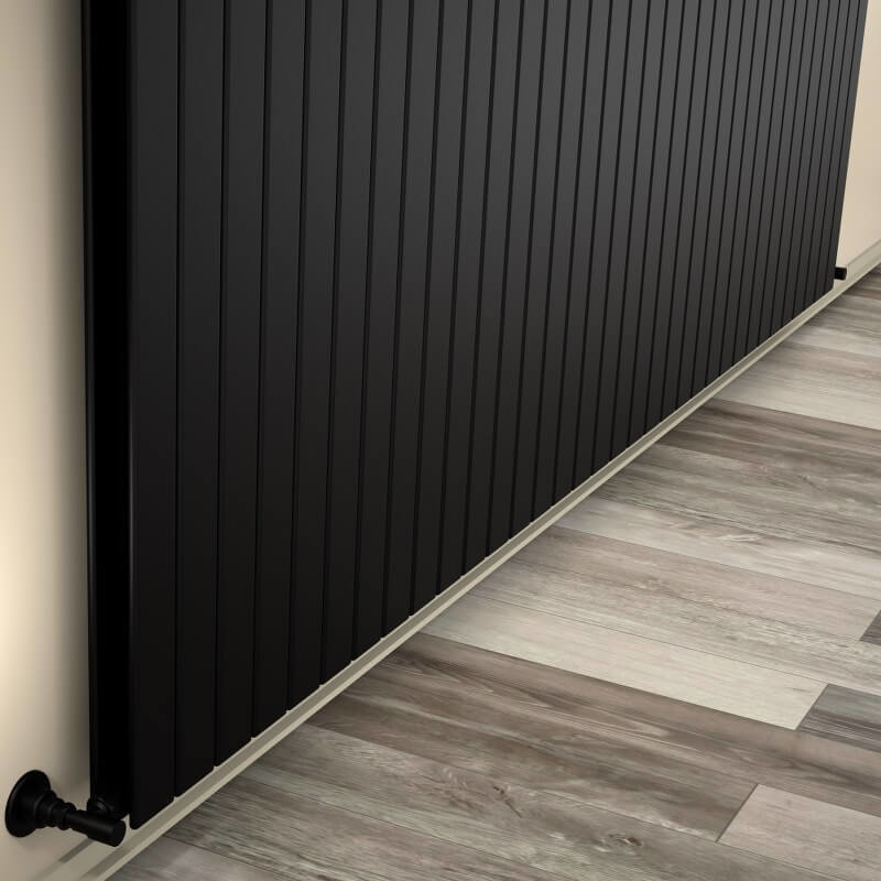 Type 20V Decorative Radiator 400x2512 Matte Black