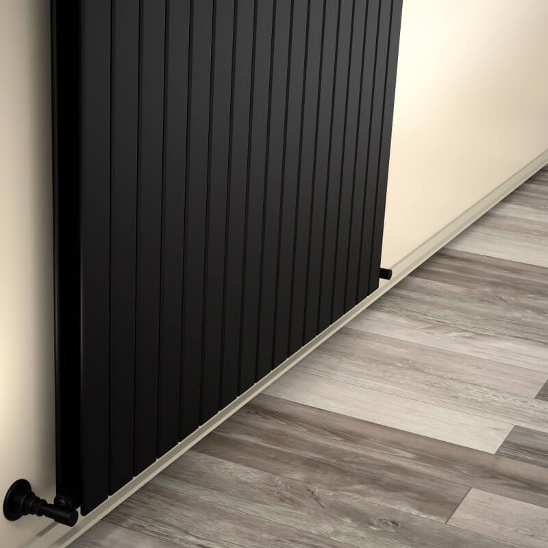 Type 20V Decorative Radiator 500x1254 Matte Black