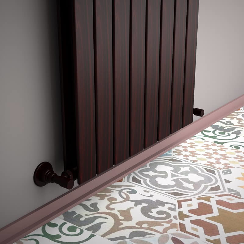 Type 20V Decorative Radiator 600x588 Wood Effect