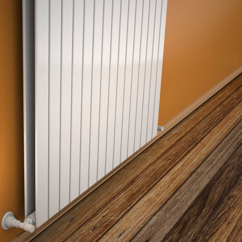 Type 20V Radiateur Décoratif 400x1106 Blanc