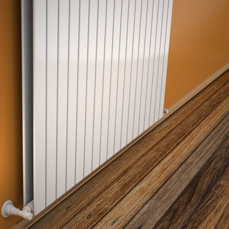 Type 20V Radiateur Décoratif 400x1328 Blanc