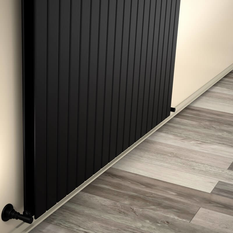 Type 20V Radiateur Décoratif 400x1402 Noir mat 