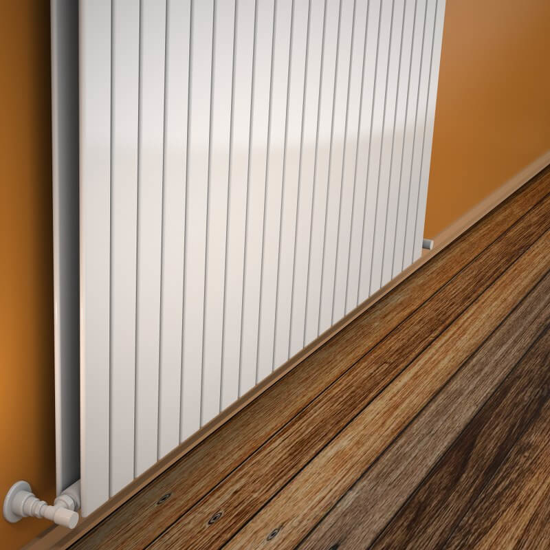 Type 20V Radiateur Décoratif 400x1550 Blanc