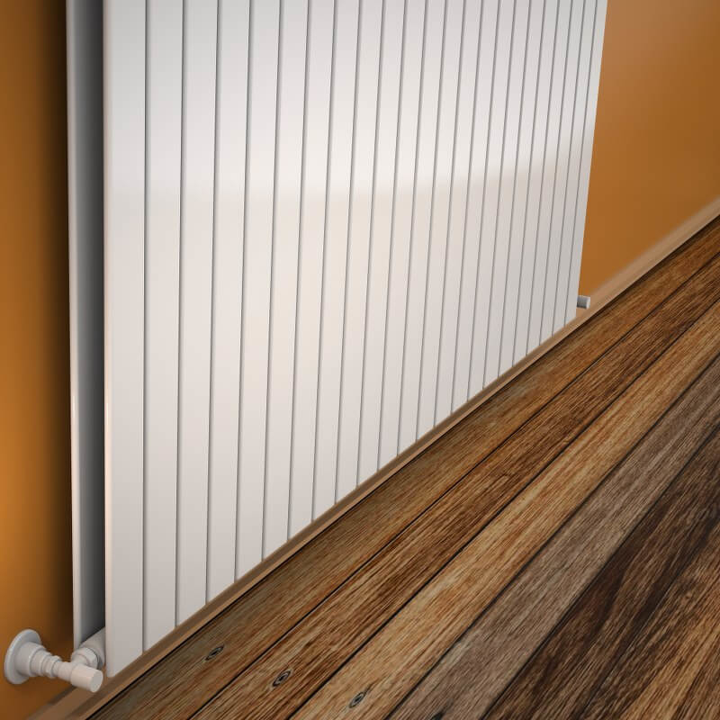 Type 20V Radiateur Décoratif 400x1698 Blanc