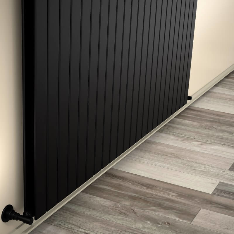 Type 20V Radiateur Décoratif 400x1698 Noir mat 