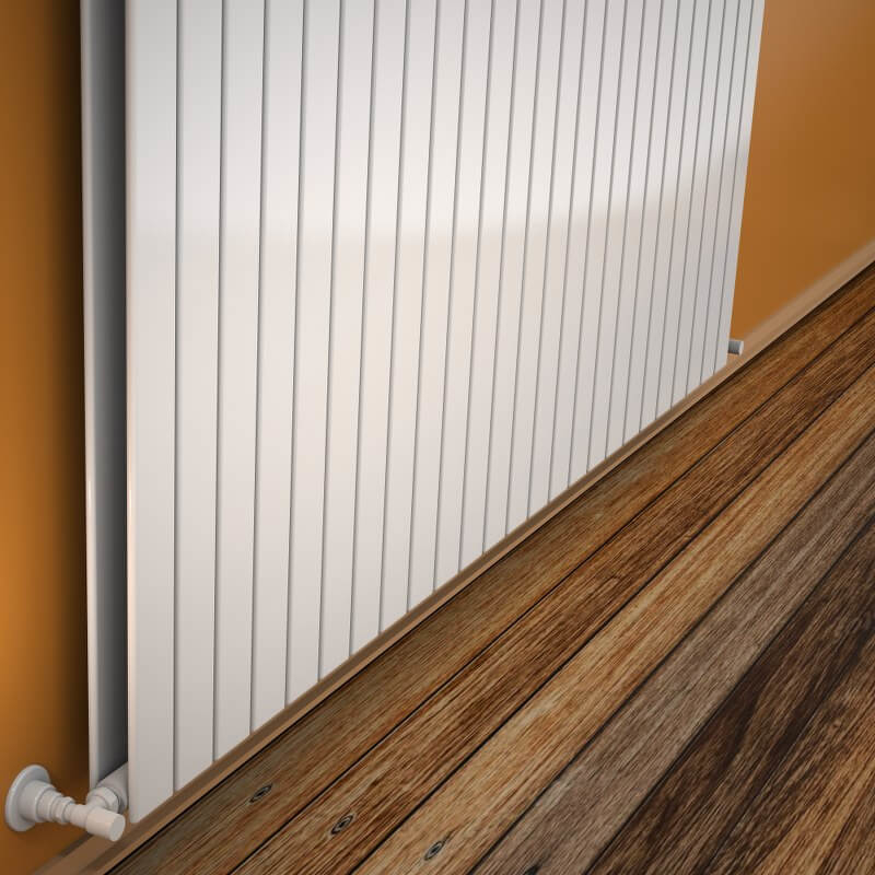 Type 20V Radiateur Décoratif 400x1846 Blanc