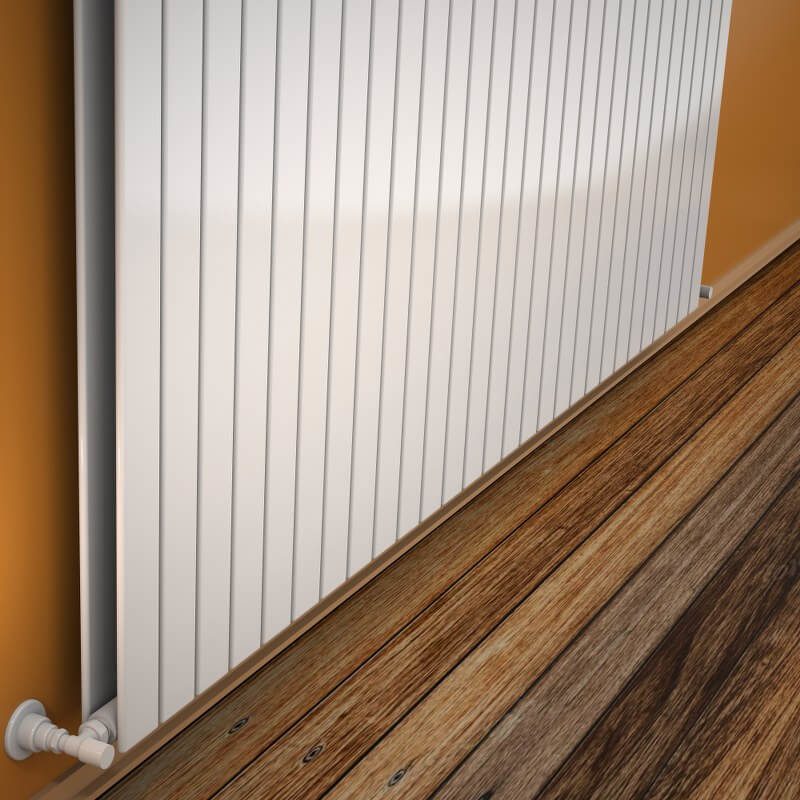 Type 20V Radiateur Décoratif 400x2068 Blanc