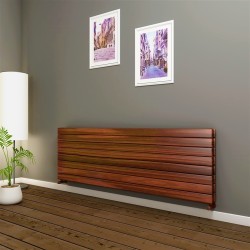 Type 21H Decorative Radiator 588x1800 Wood Effect - Thumbnail