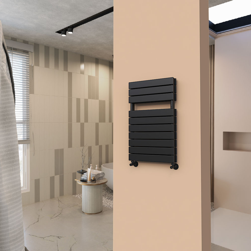 Type 21H Decorative Towel Warmer 500x810 Matt Black